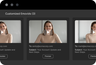 Record personalized intro videos